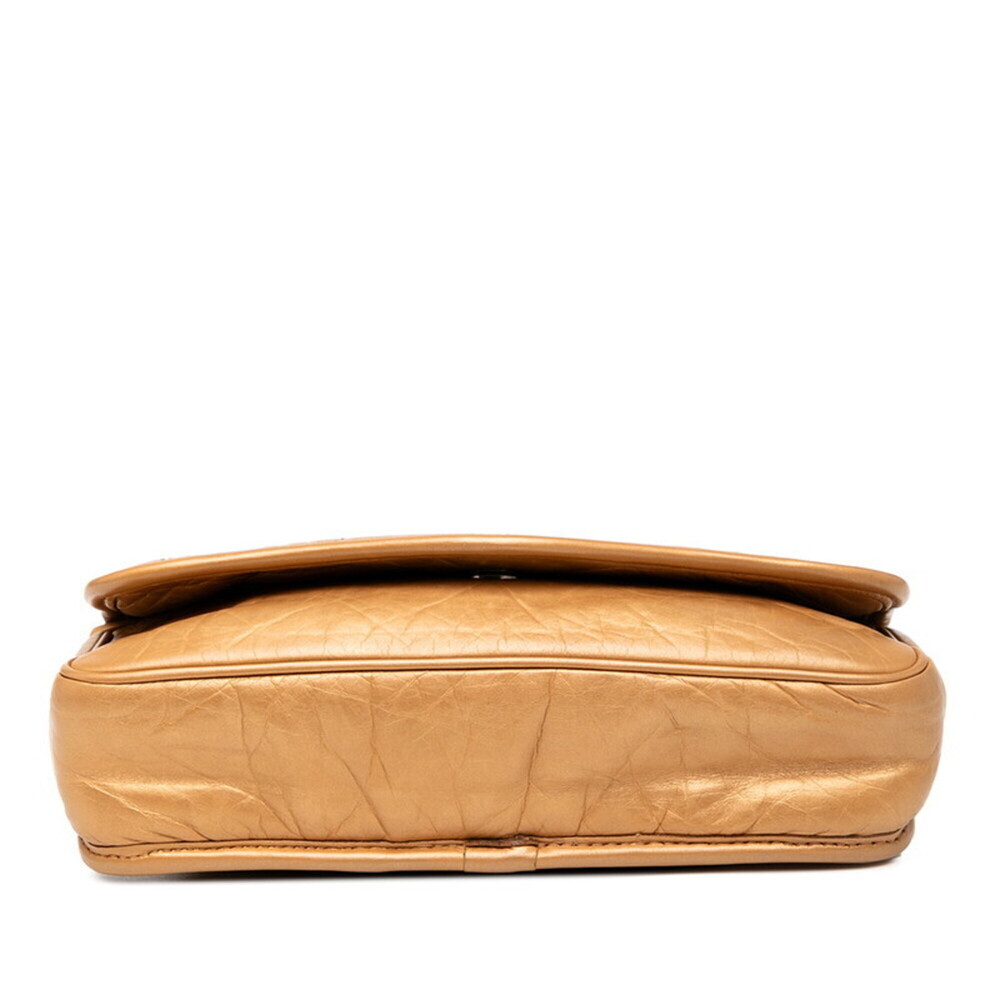 CHANEL Vintage Gold Leather Shoulder Bag - Picture 3 of 6